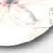 Designart - Pink Shabby Floral II - Shabby Chic Metal Circle Wall Art